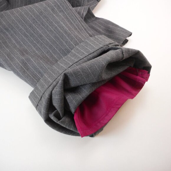 Express Design Studio Womens size 6 Editor Gray Wool Blend Dress Pants Pinstripe - Picture 12 of 12